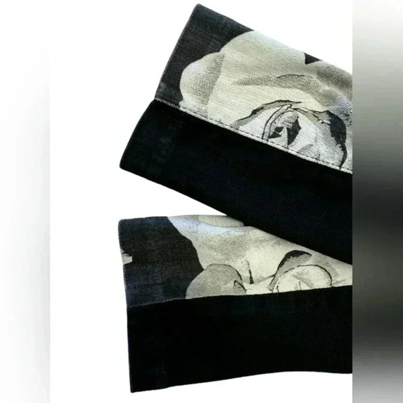 Hudson Jeans Collin Vice Versa Skinny Size 27 Black Floral - Picture 8 of 12